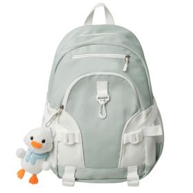 Large Capacity Student Backpack Stylish And Simple (Option: Green-Single Bag)