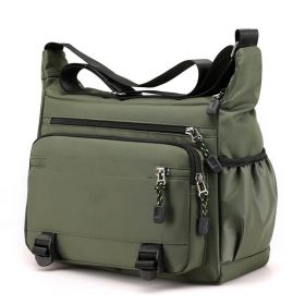 Men's Fashion Casual Large-capacity Crossbody Bag (Color: Green)