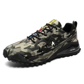Men's Outdoor Off-road Running Shoes Air Cushion Mountaineering (Option: Camouflage-45)